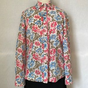 Boden pink and blue floral Classic button down